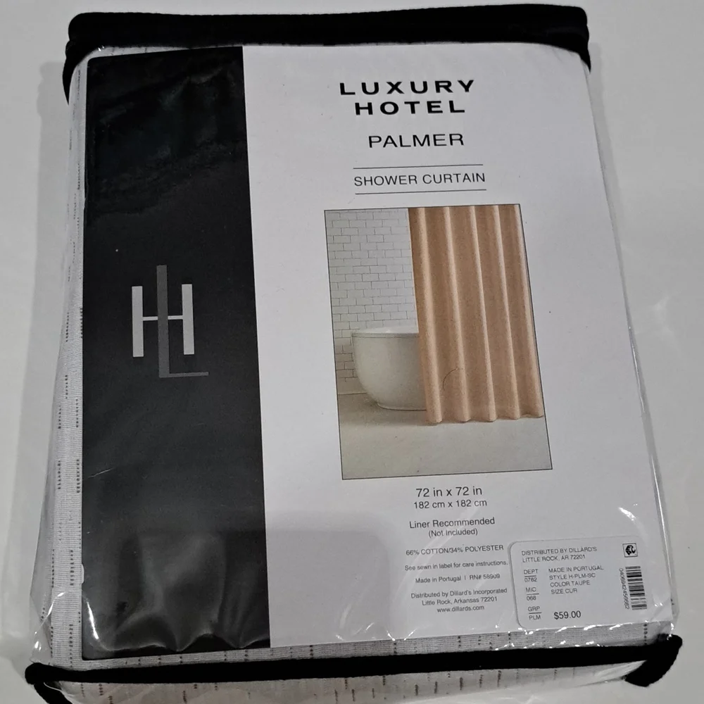 Luxury Hotel Palmer Shower Curtain